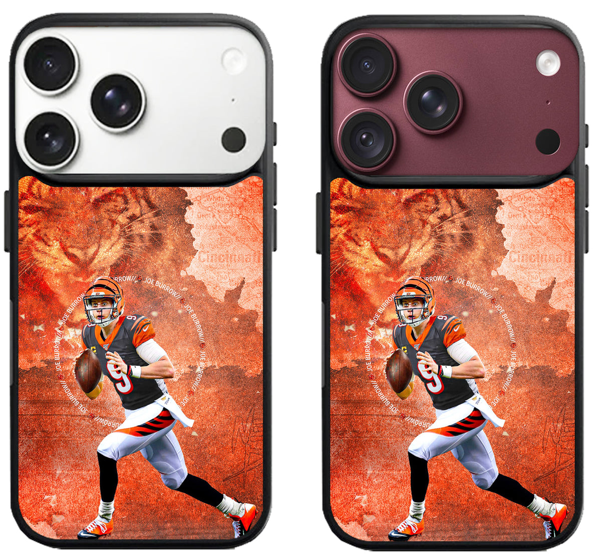 Joe Burrow Cincinnati Bengals Wallpaper iPhone 18 Pro | 18 Pro Max Case