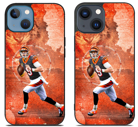 Joe Burrow Cincinnati Bengals Wallpaper iPhone 15 | iPhone 15 Plus Case