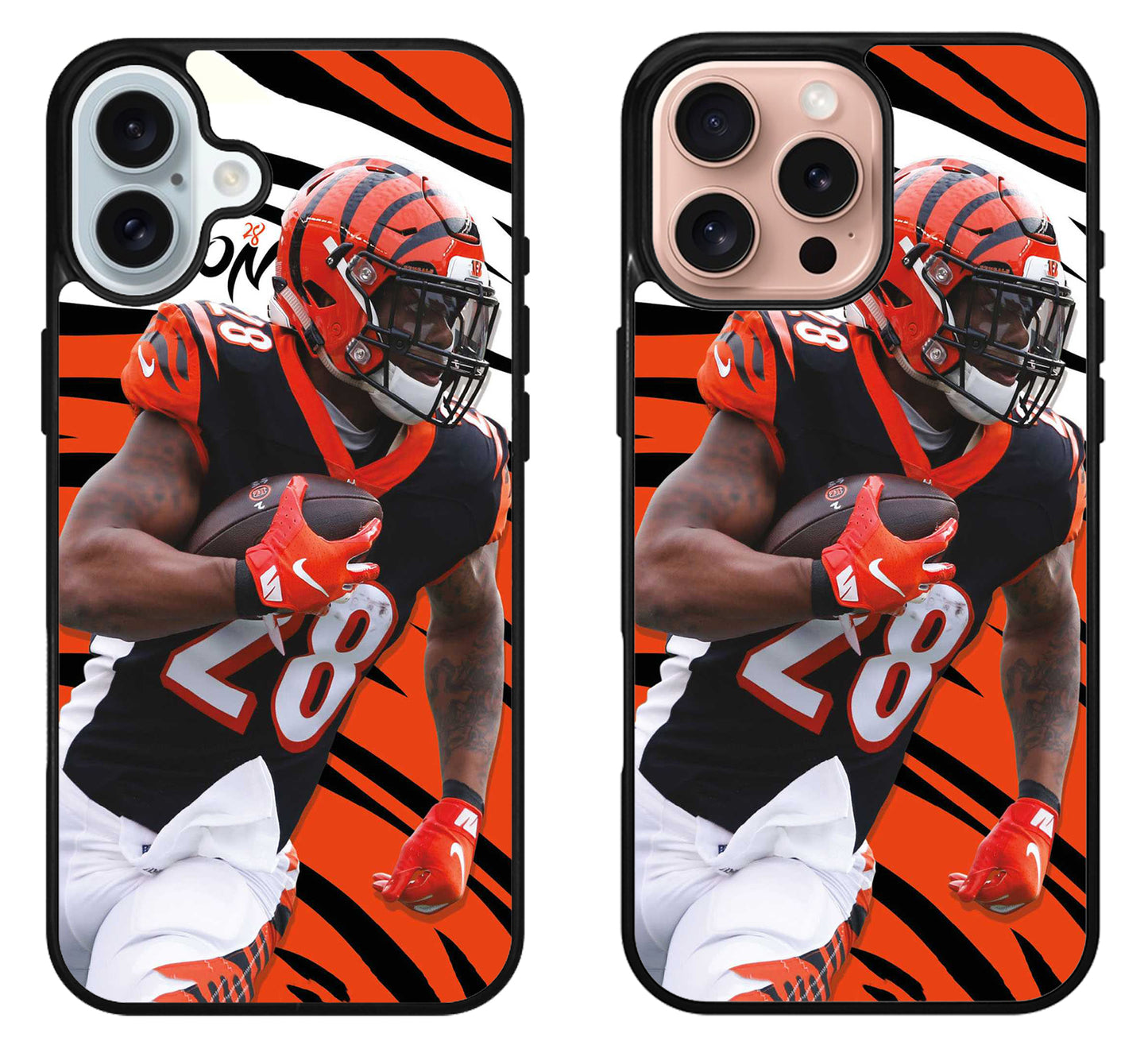 Joe Mixon Cincinnati Bengals Style iPhone 16 | 16 Plus | 16 Pro | 16 Pro Max Case