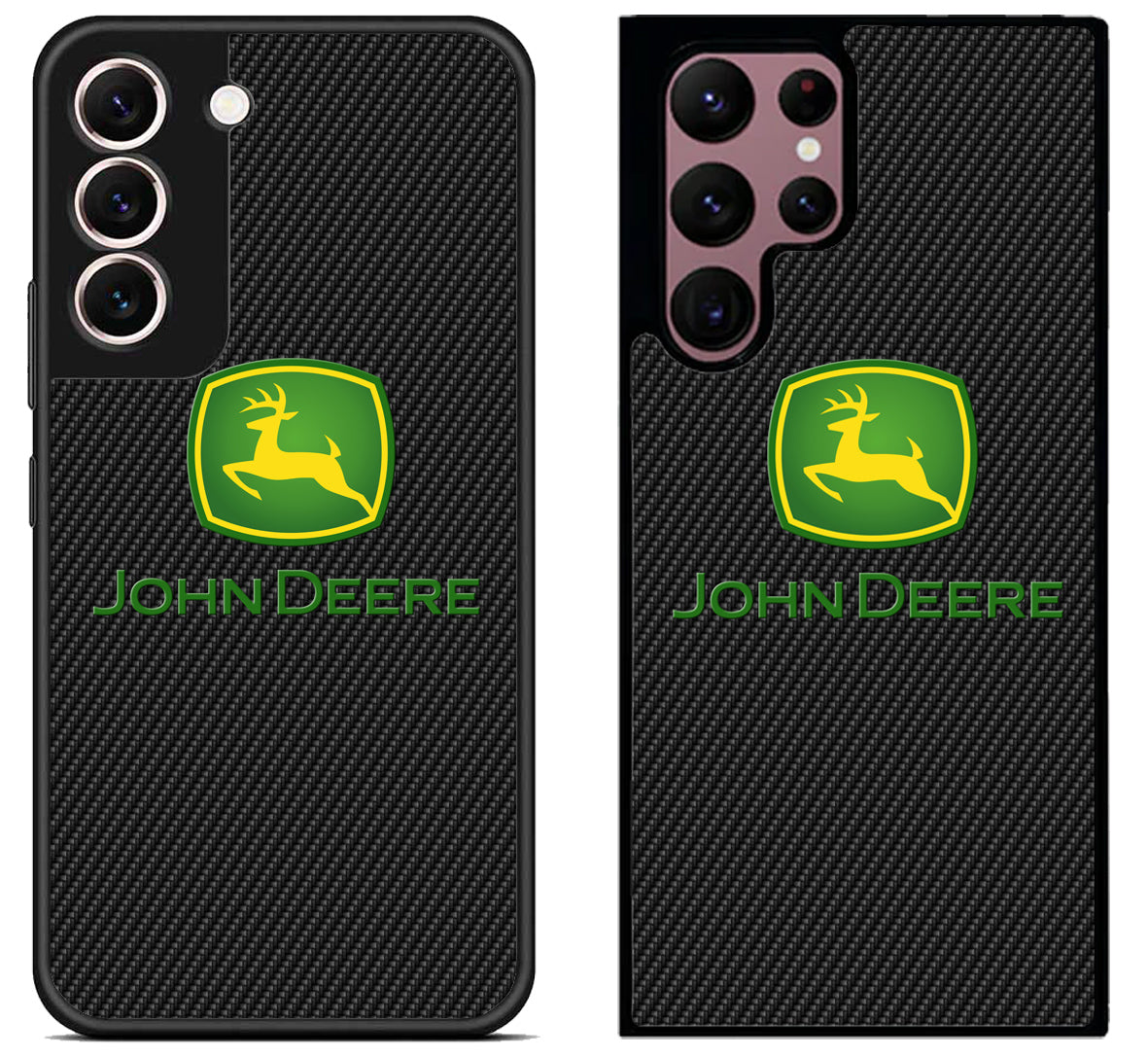 John Deere Black Carbon Samsung Galaxy S22 | S22+ | S22 Ultra Case