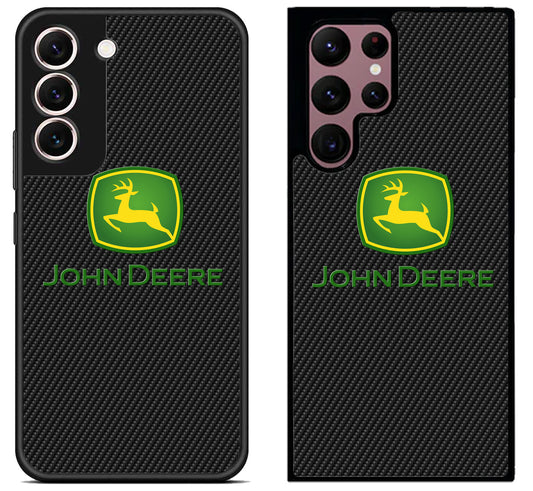 John Deere Black Carbon Samsung Galaxy S22 | S22+ | S22 Ultra Case