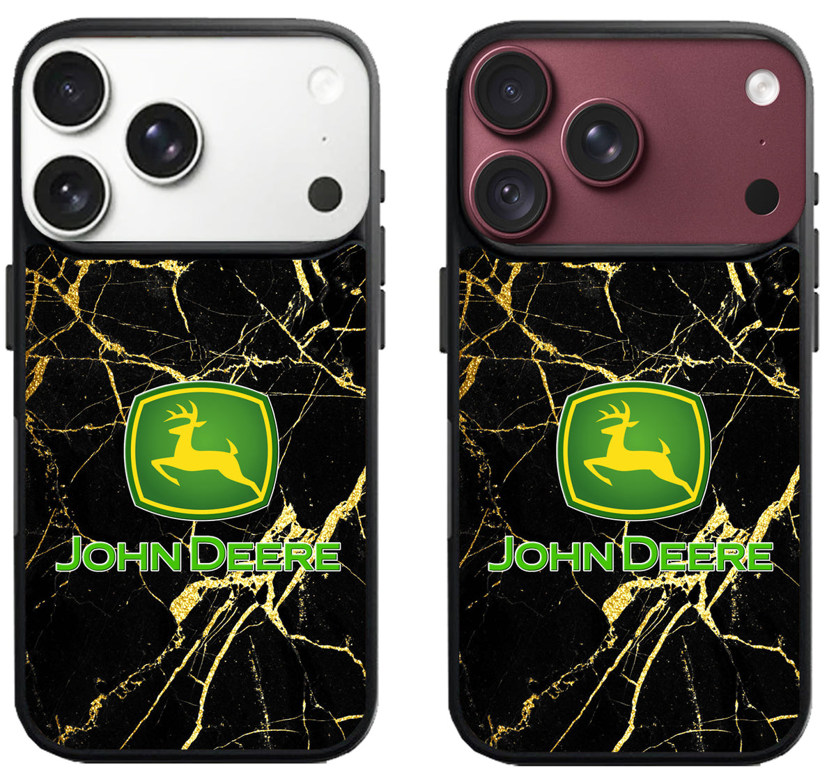 John Deere Black Marble iPhone 18 Pro | 18 Pro Max Case