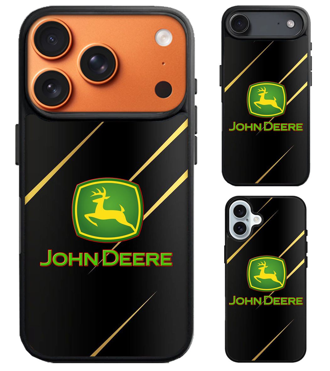 John Deere Black Metallic iPhone Air | iPhone 17 | 17 Pro | 17 Pro Max Case