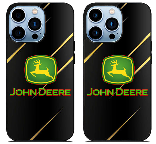 John Deere Black Metallic iPhone 15 Pro | iPhone 15 Pro Max Case
