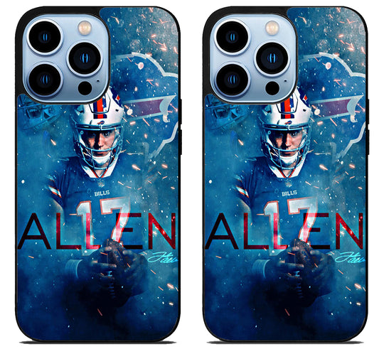 Josh Allen Buffalo Bills Artwork iPhone 15 Pro | iPhone 15 Pro Max Case