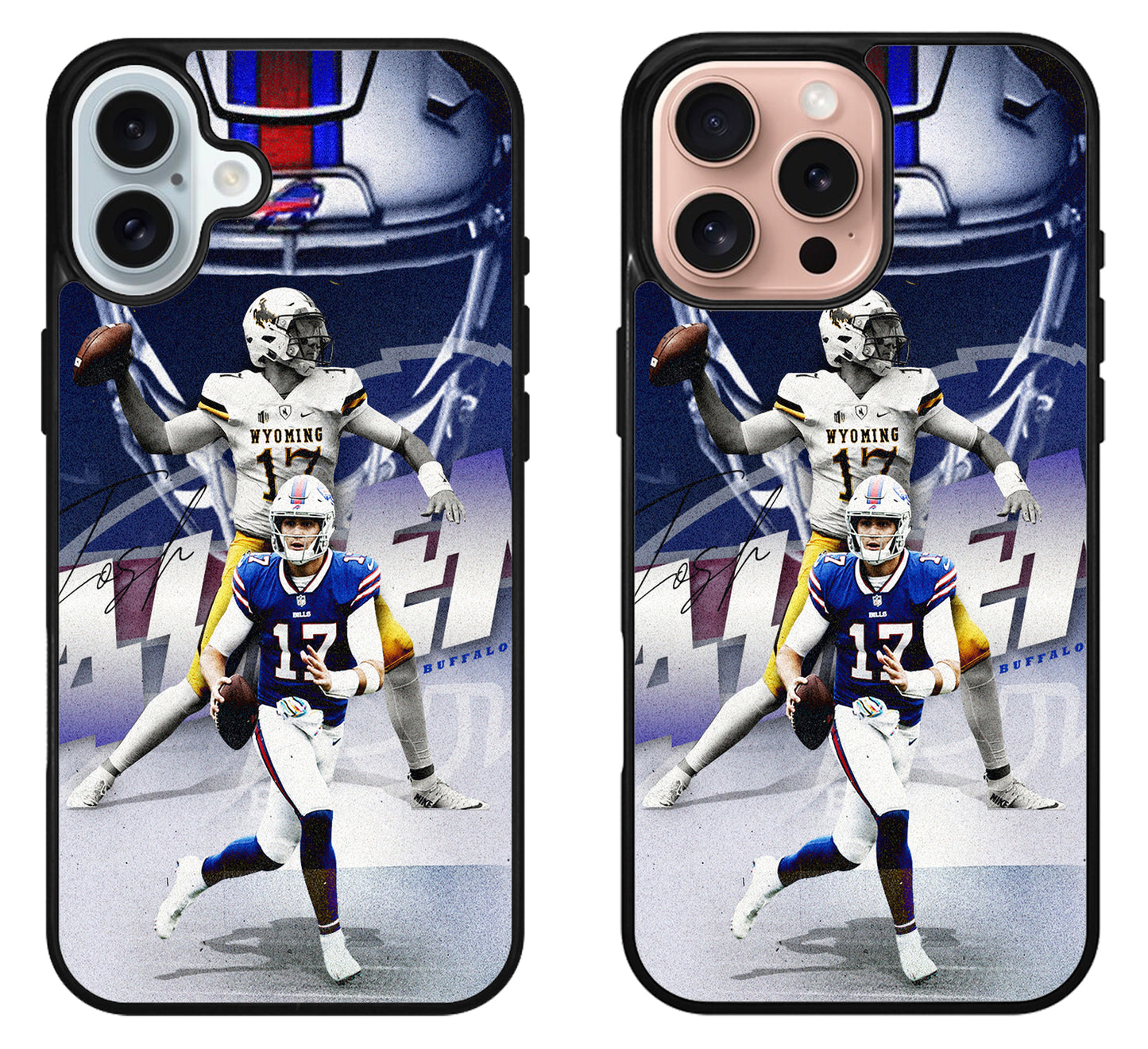Josh Allen Buffalo Bills Background iPhone 16 | 16 Plus | 16 Pro | 16 Pro Max Case