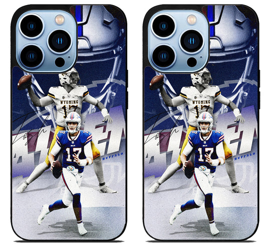 Josh Allen Buffalo Bills Background iPhone 15 Pro | iPhone 15 Pro Max Case