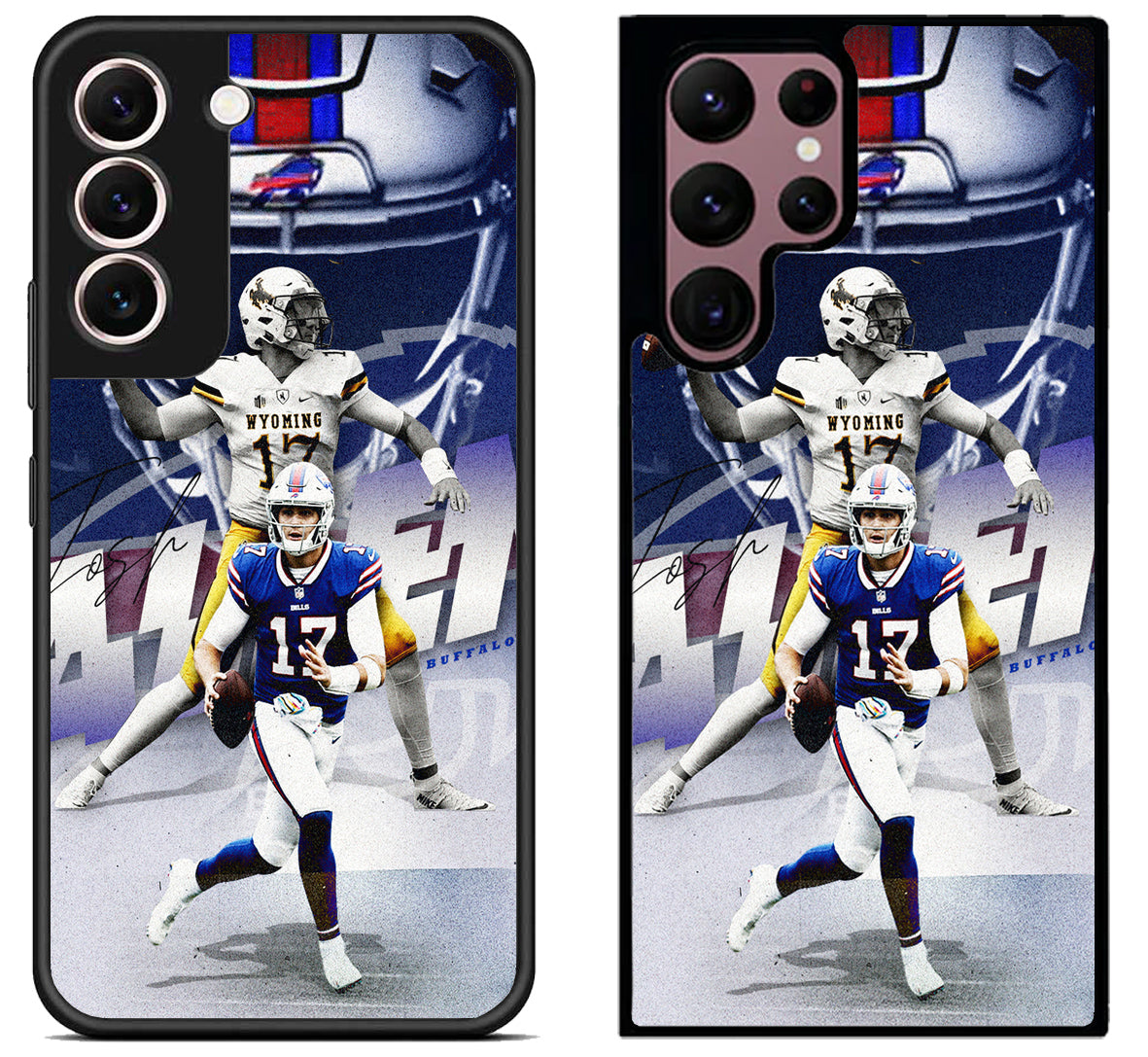 Josh Allen Buffalo Bills Background Samsung Galaxy S22 | S22+ | S22 Ultra Case