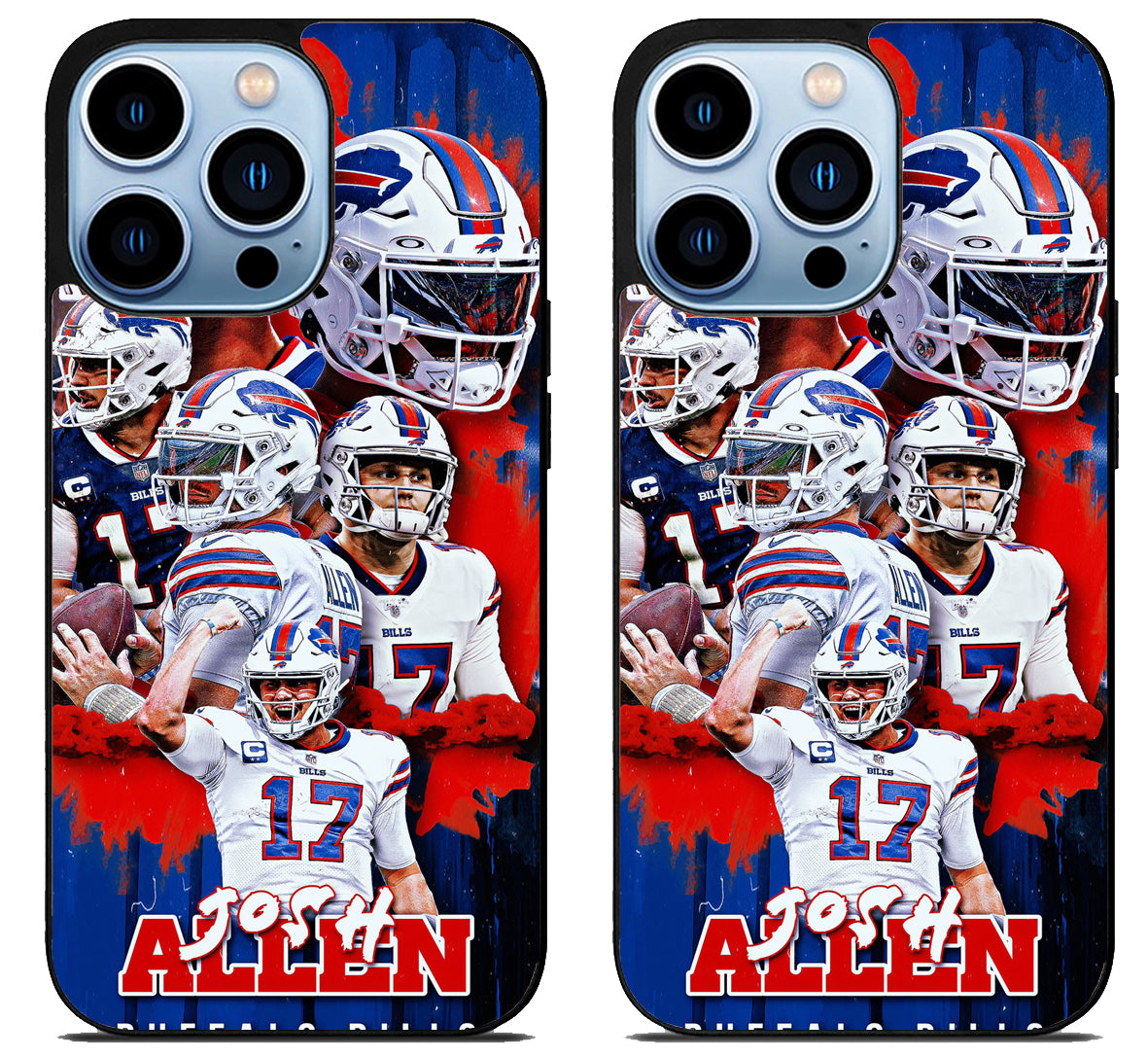 Josh Allen Buffalo Bills Collage iPhone 15 Pro | iPhone 15 Pro Max Case