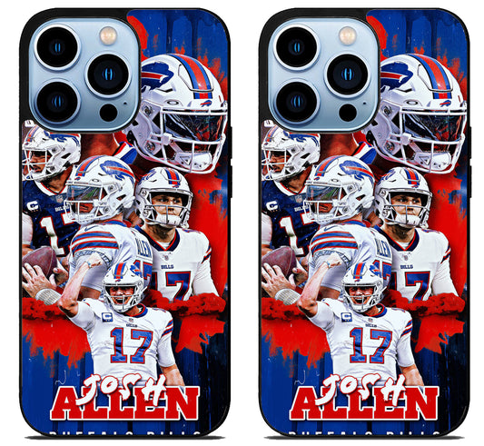 Josh Allen Buffalo Bills Collage iPhone 15 Pro | iPhone 15 Pro Max Case