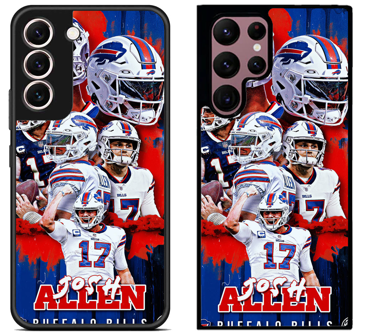 Josh Allen Buffalo Bills Collage Samsung Galaxy S22 | S22+ | S22 Ultra Case