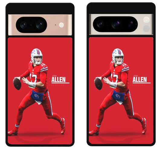 Josh Allen Buffalo Bills Red Google Pixel 8 | 8 Pro Case