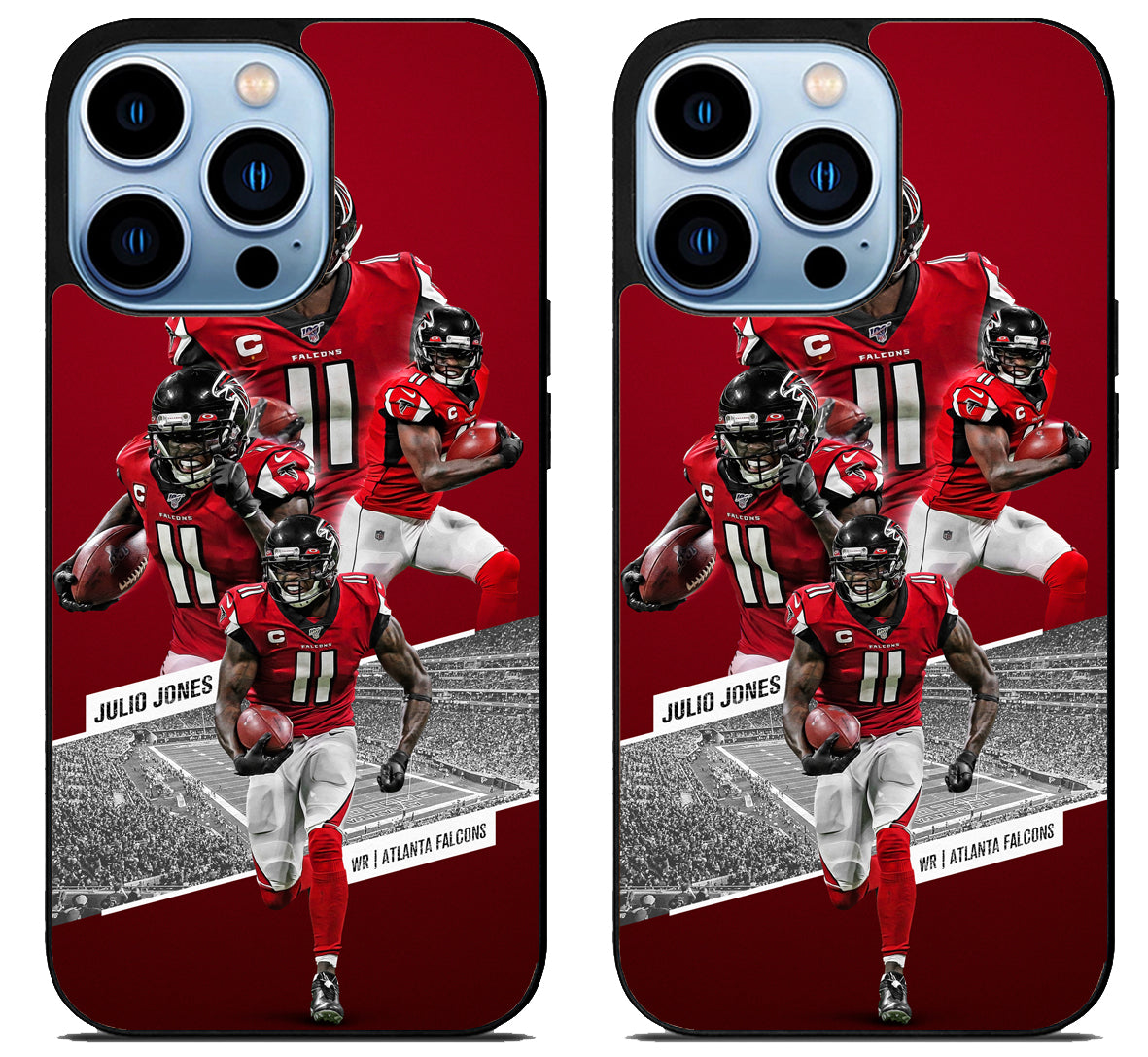 Julio Jones Collage Atlanta Falcons iPhone 15 Pro | iPhone 15 Pro Max Case