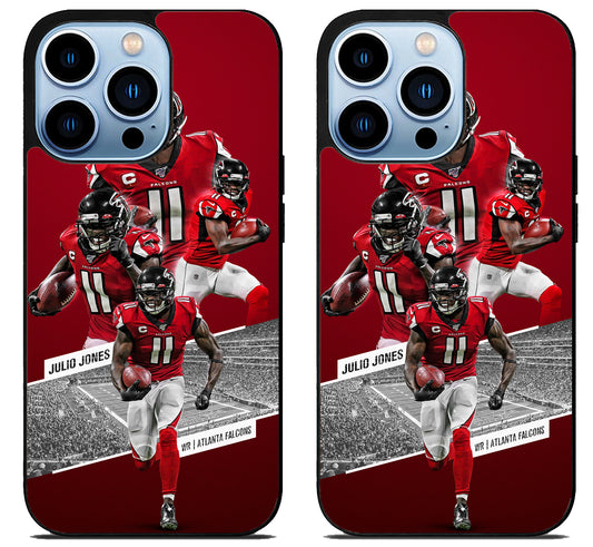 Julio Jones Collage Atlanta Falcons iPhone 15 Pro | iPhone 15 Pro Max Case