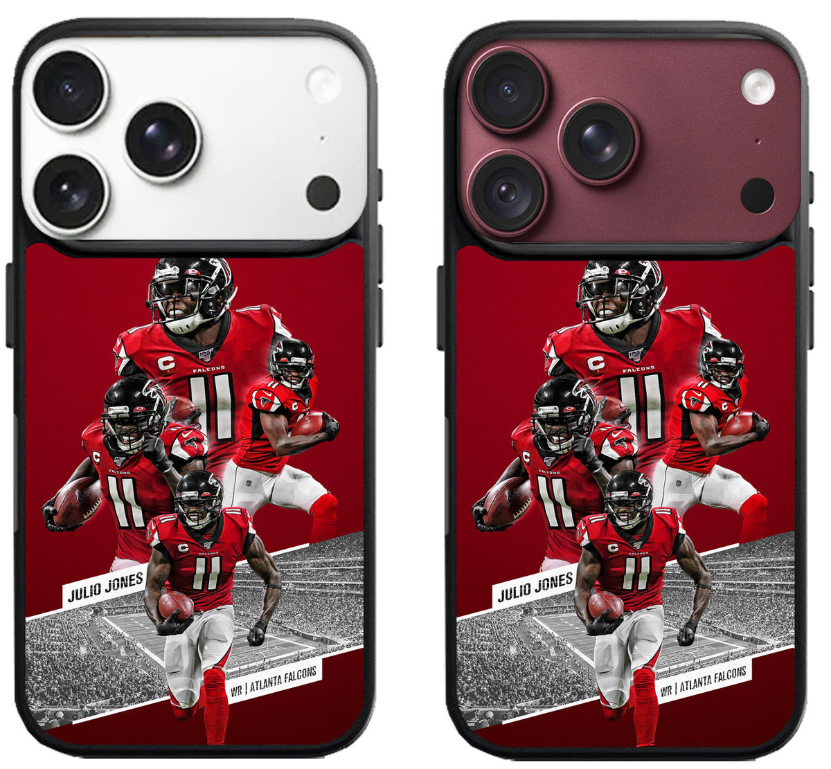 Julio Jones Collage Atlanta Falcons iPhone 18 Pro | 18 Pro Max Case