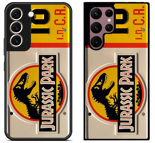 Jurassic Park License Plate 18 Samsung Galaxy S22 | S22+ | S22 Ultra Case