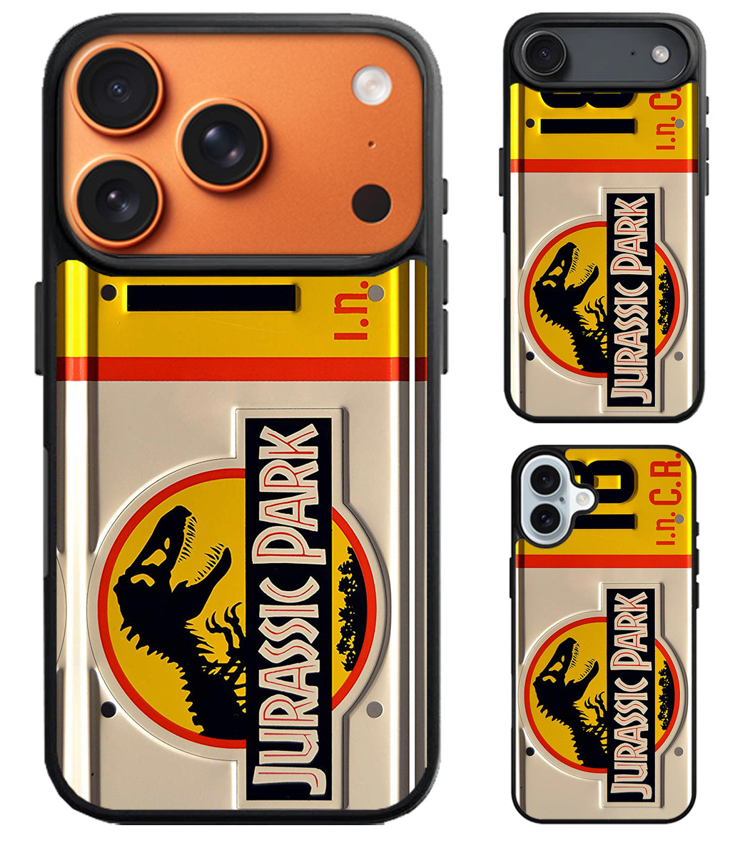 Jurassic Park License Plate 18 iPhone Air | iPhone 17 | 17 Pro | 17 Pro Max Case