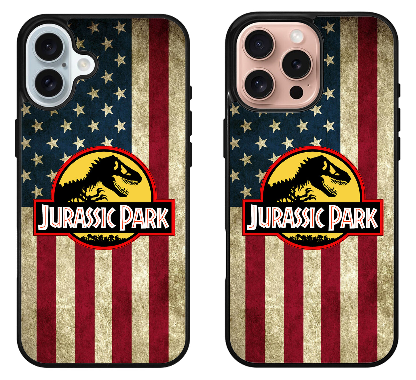 Jurassic park Logo Flag iPhone 16 | 16 Plus | 16 Pro | 16 Pro Max Case