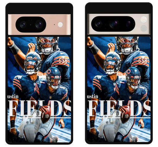 Justin Fields Chicago Bears Collage Google Pixel 8 | 8 Pro Case
