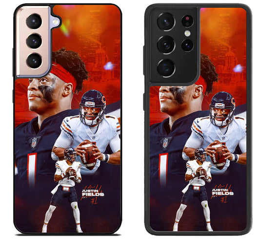 Justin Fields Chicago Bears Samsung Galaxy S21 | S21 FE | S21+ | S21 Ultra Case