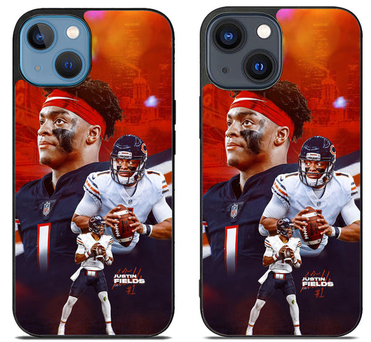 Justin Fields Chicago Bears Cover iPhone 15 | iPhone 15 Plus Case