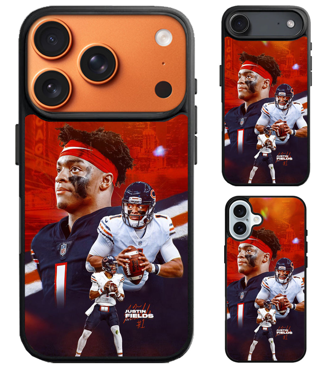 Justin Fields Chicago Bears iPhone Air | iPhone 17 | 17 Pro | 17 Pro Max Case