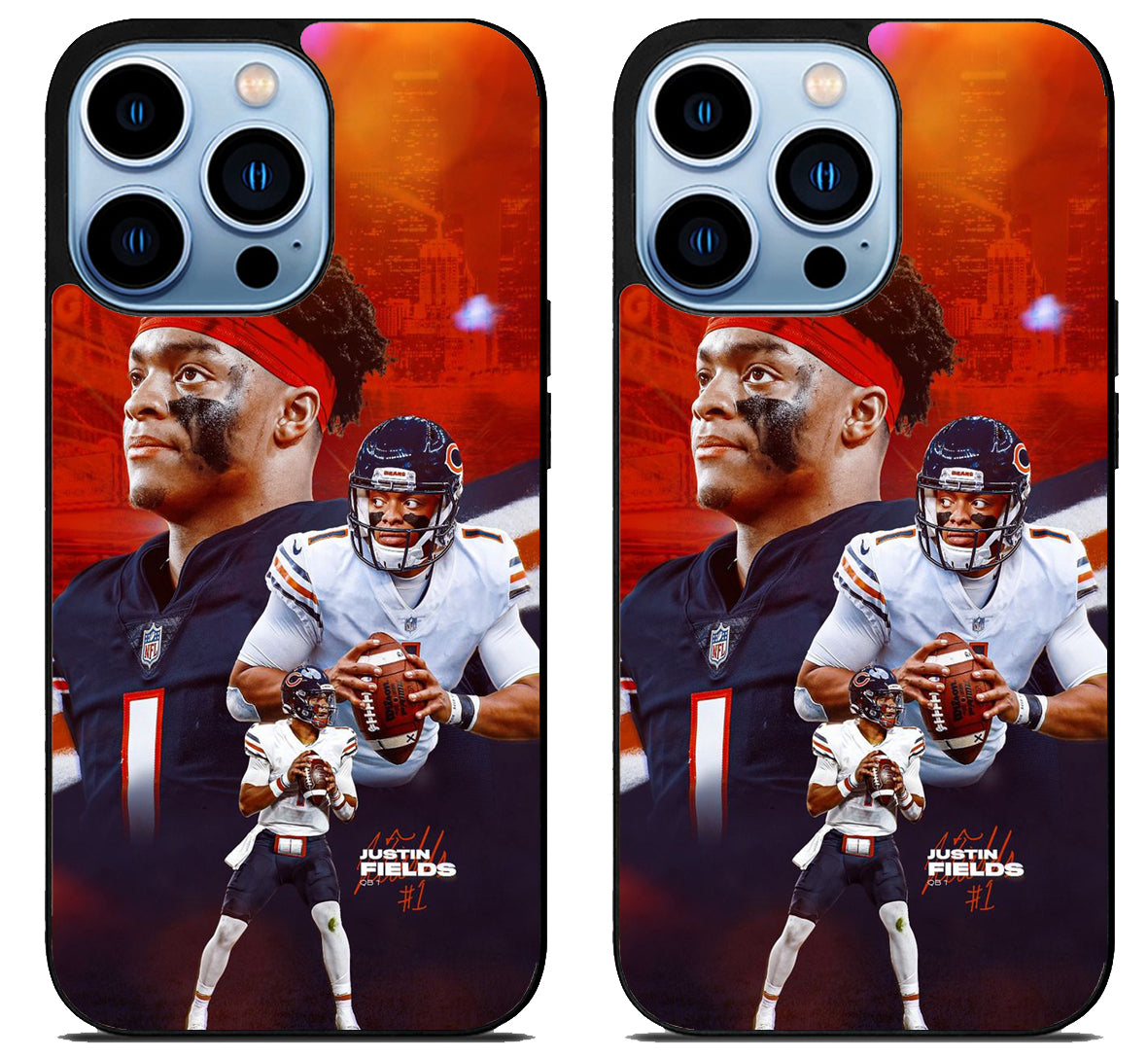 Justin Fields Chicago Bears iPhone 15 Pro | iPhone 15 Pro Max Case