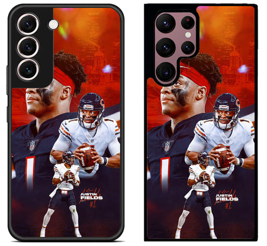 Justin Fields Chicago Bears Samsung Galaxy S22 | S22+ | S22 Ultra Case