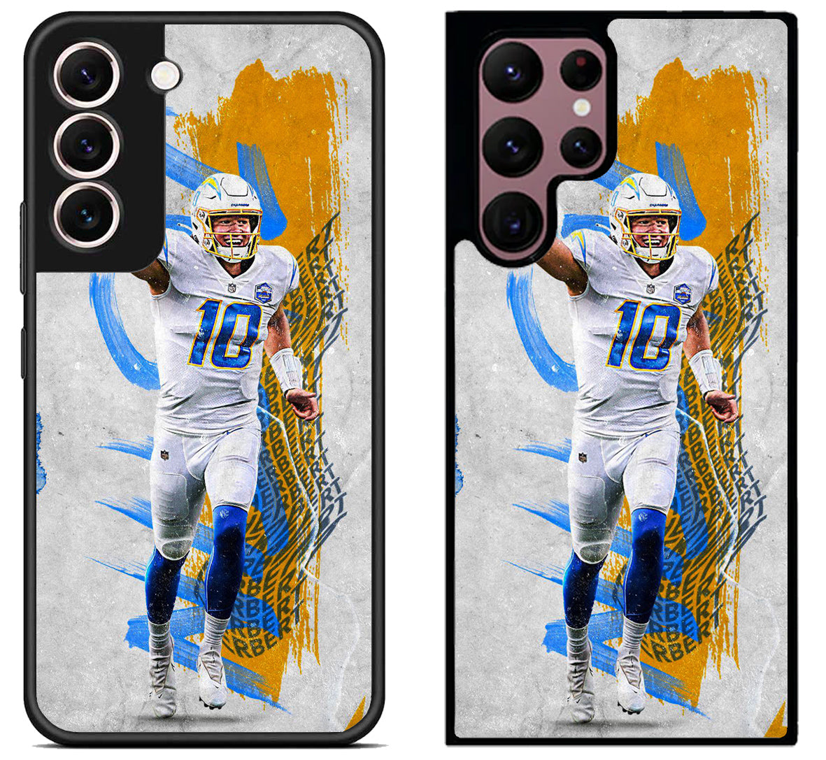 Justin Herbert Los Angeles Charger Celebrate Samsung Galaxy S22 | S22+ | S22 Ultra Case