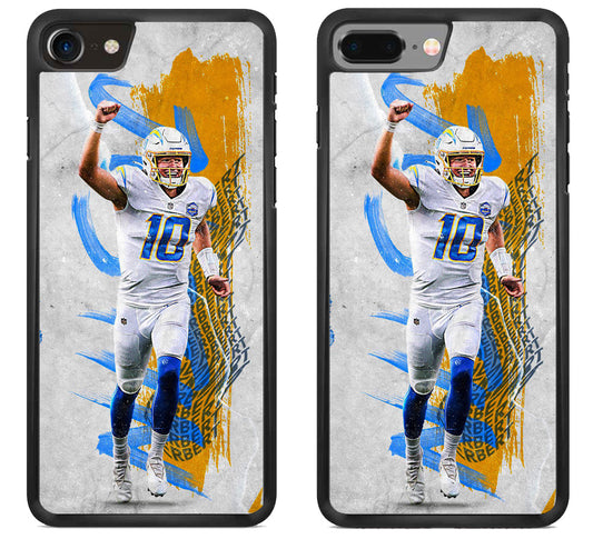 Justin Herbert LA Charger Celebrate iPhone 8 | 8 Plus Case