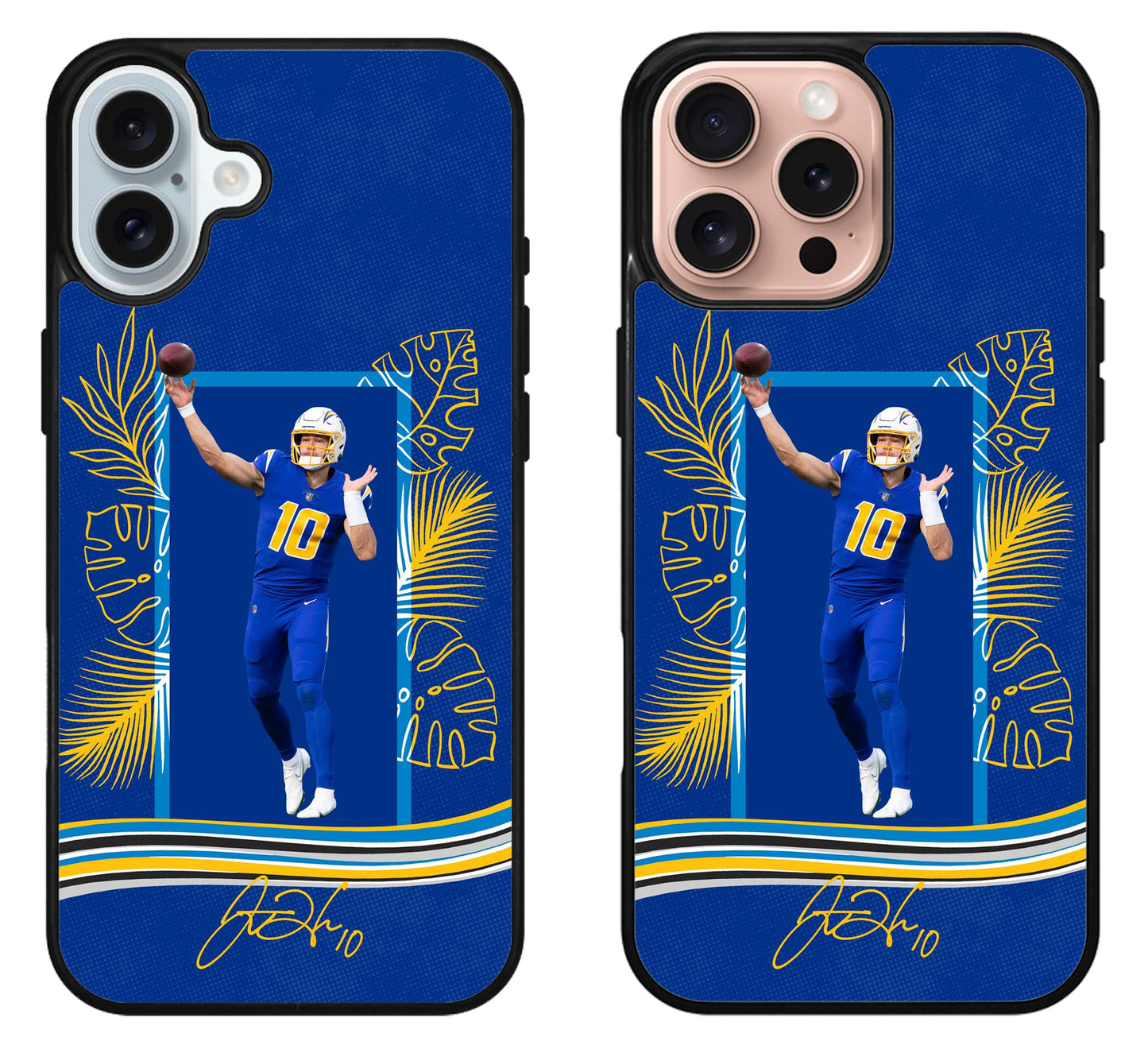 Justin Herbert Los Angeles Charger Signature iPhone 16 | 16 Plus | 16 Pro | 16 Pro Max Case