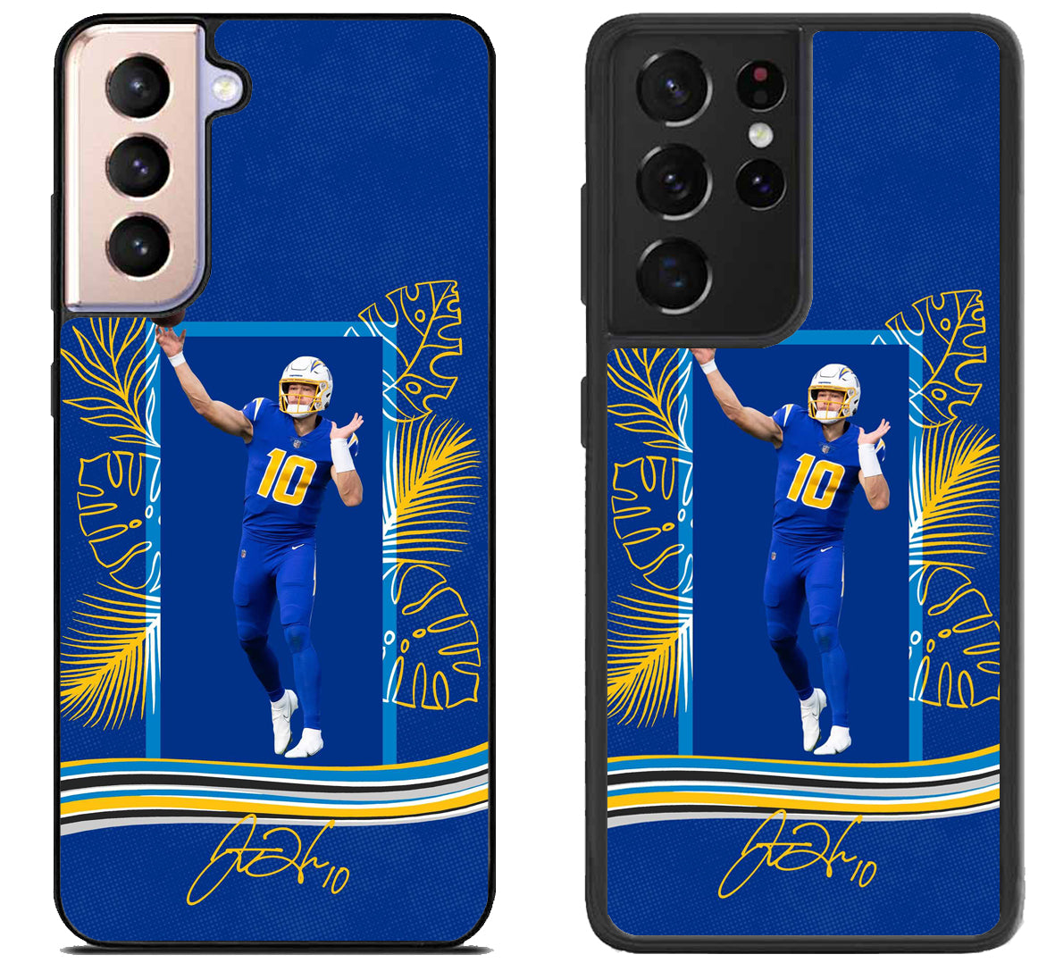 Justin Herbert LA Charger Signature Samsung Galaxy S21 | S21 FE | S21+ | S21 Ultra Case