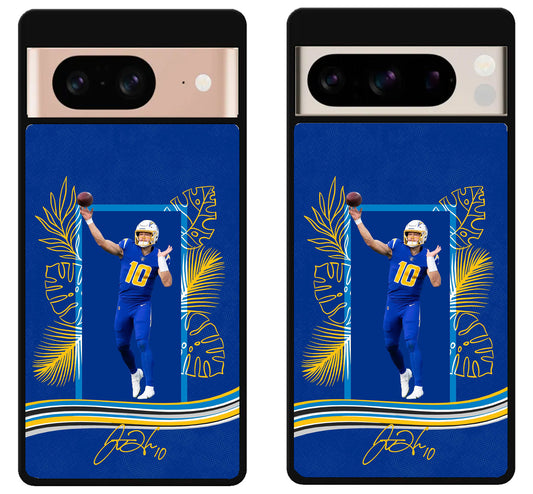 Justin Herbert LA Charger Signature Google Pixel 8 | 8 Pro Case