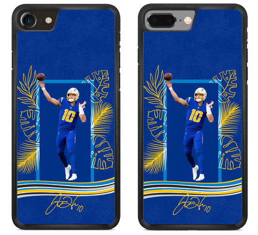 Justin Herbert LA Charger Signature iPhone 8 | 8 Plus Case
