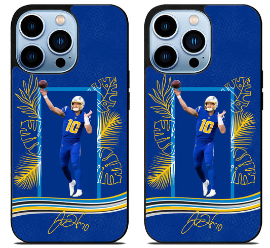 Justin Herbert LA Charger Signature iPhone 15 Pro | iPhone 15 Pro Max Case