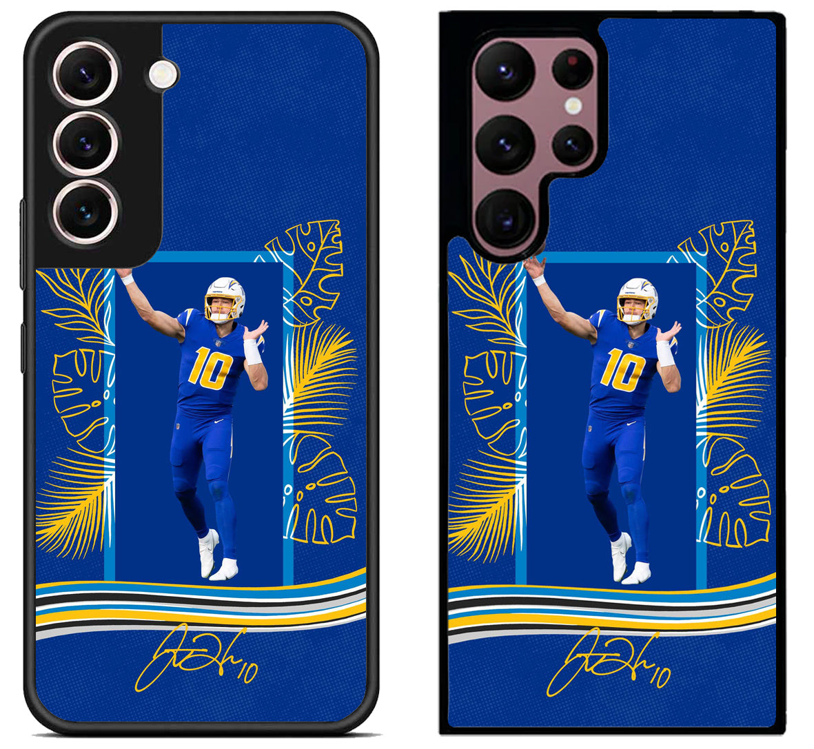 Justin Herbert LA Charger Signature Samsung Galaxy S22 | S22+ | S22 Ultra Case