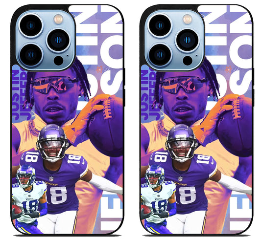 Justin Jefferson Minnesota Vikings Cool iPhone 15 Pro | iPhone 15 Pro Max Case