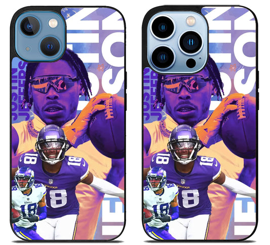 Justin Jefferson Minnesota Vikings Cool iPhone 13 | 13 Mini | 13 Pro | 13 Pro Max Case