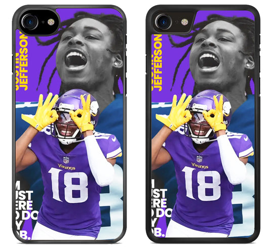 Justin Jefferson Minnesota Vikings Cover iPhone SE 2020 | iPhone SE 2022 Case