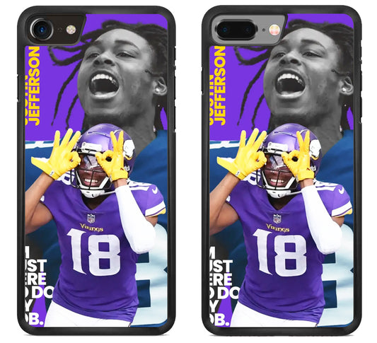 Justin Jefferson Minnesota Vikings Cover iPhone 8 | 8 Plus Case