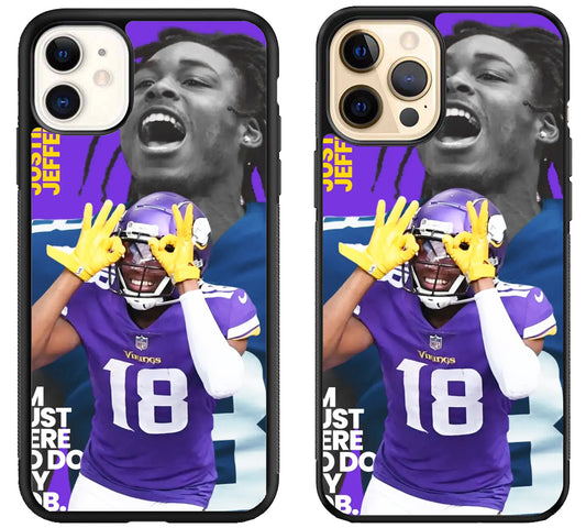 Justin Jefferson Minnesota Vikings Cover iPhone 12 | 12 Mini | 12 Pro | 12 Pro Max Case