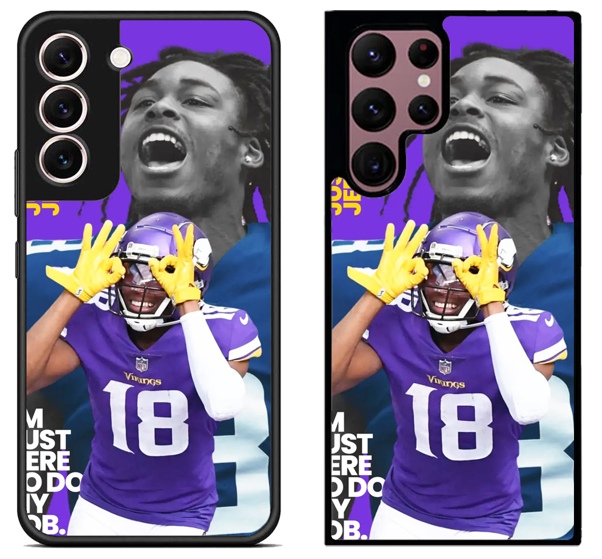 Justin Jefferson Minnesota Vikings Cover Samsung S22 | S22+ | S22 Ultra Case