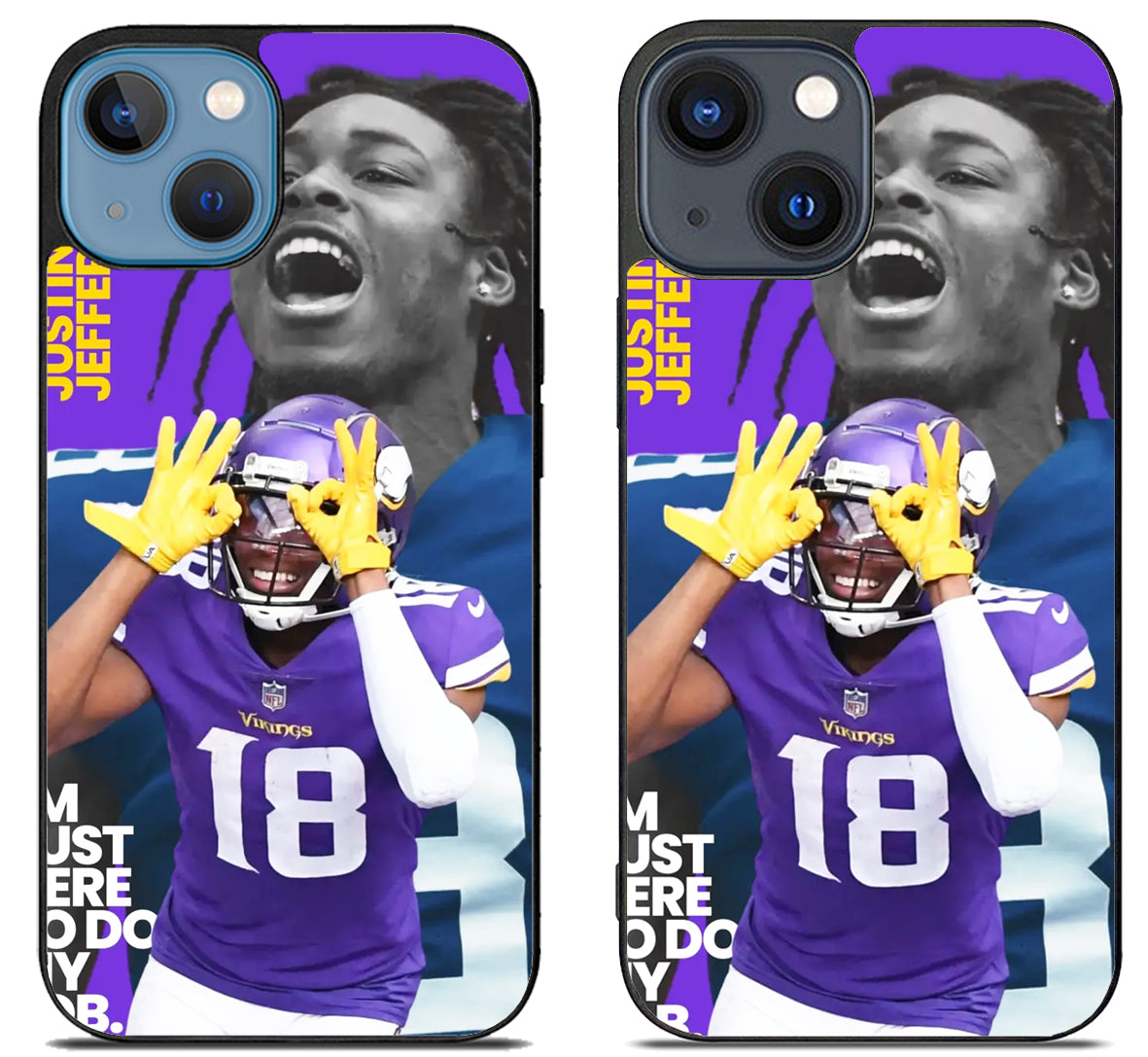 Justin Jefferson Minnesota Vikings Cover iPhone 15 | iPhone 15 Plus Case