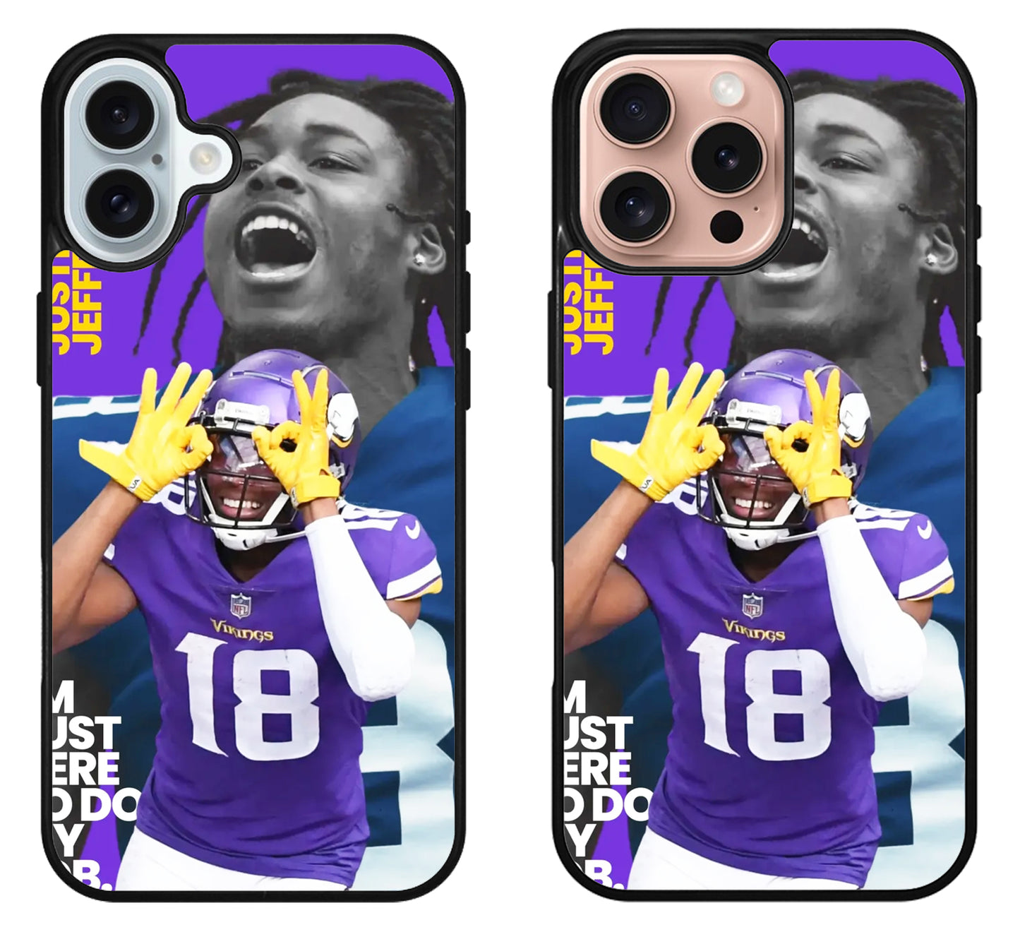 Justin Jefferson Minnesota Vikings Cover iPhone 16 | 16 Plus | 16 Pro | 16 Pro Max Case