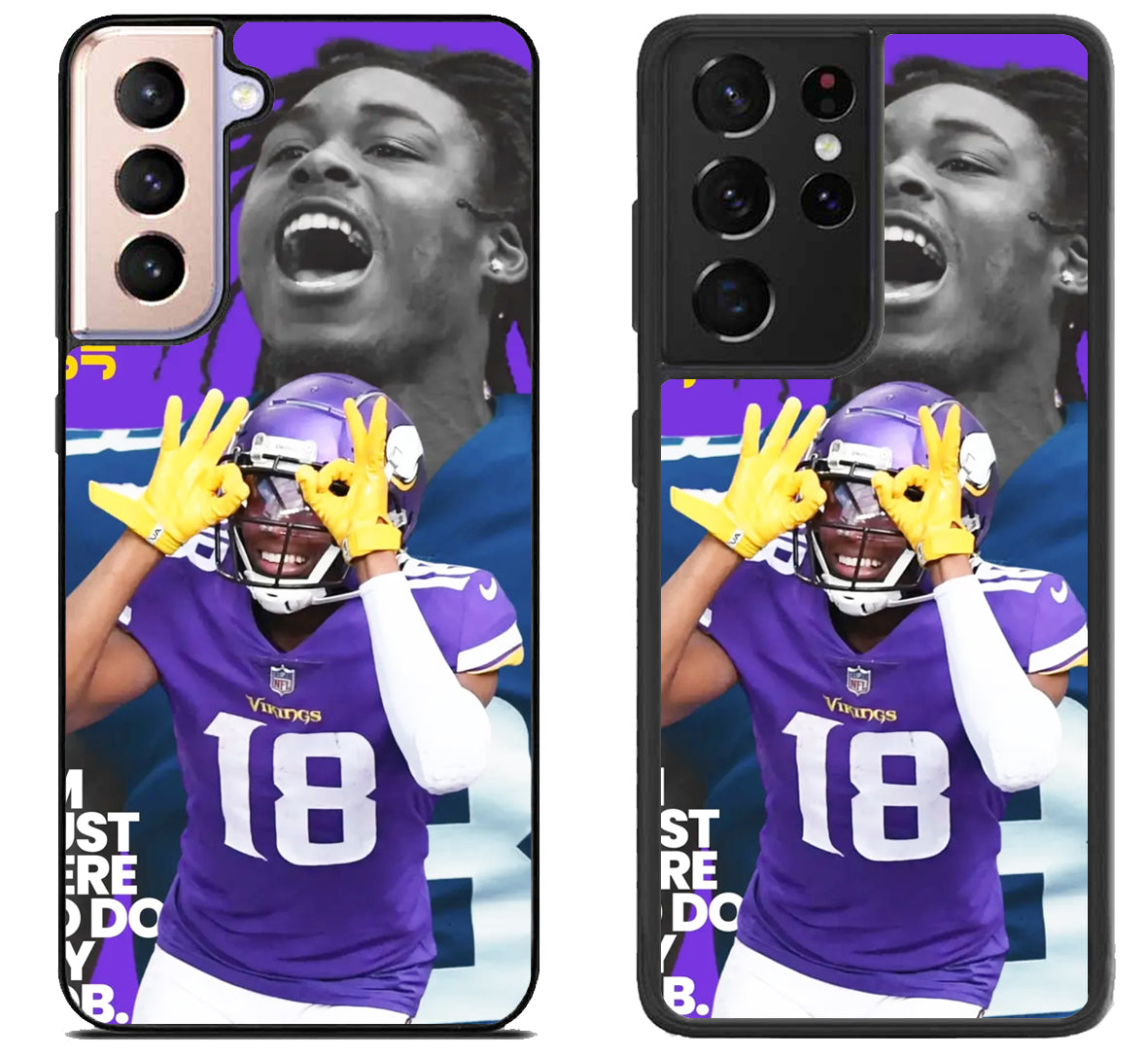 Justin Jefferson Minnesota Vikings Cover Samsung Galaxy S21 | S21 FE | S21+ | S21 Ultra Case