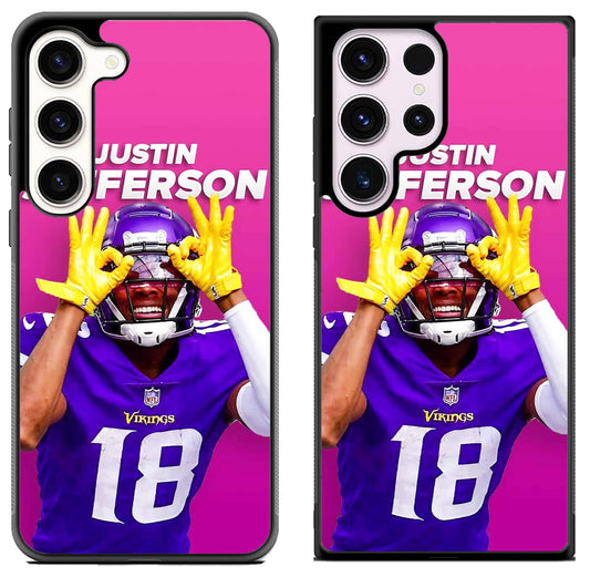 Justin Jefferson Minnesota Vikings Samsung Galaxy S23 | S23+ | S23 Ultra Case