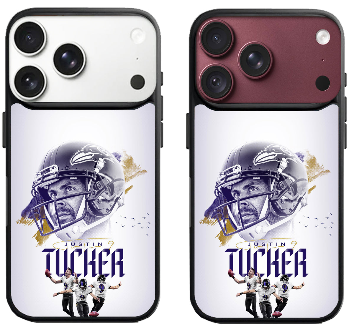 Justin Tucker Baltimore Ravens Collage iPhone 18 Pro | 18 Pro Max Case
