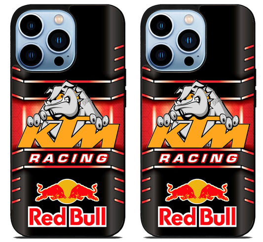 KTM Racing Logo Metallic iPhone 15 Pro | iPhone 15 Pro Max Case