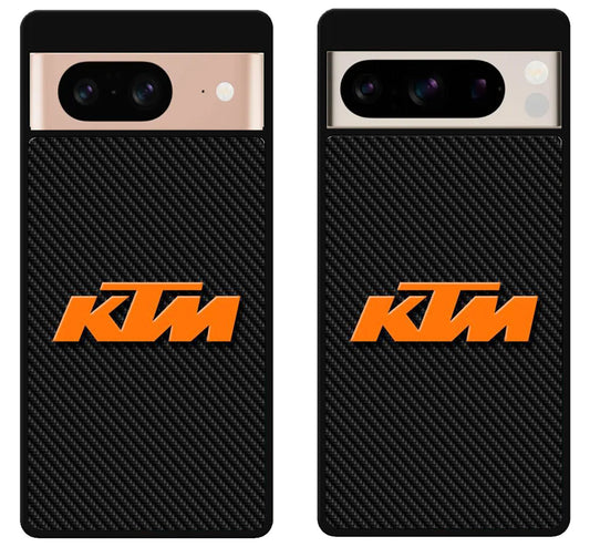 KTM logo Black Carbon Google Pixel 8 | 8 Pro Case