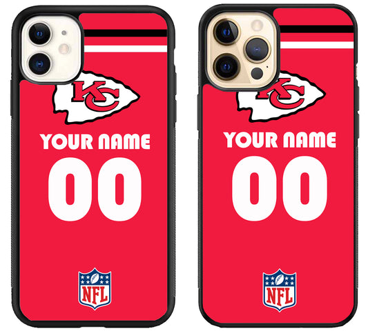 Custom Personalized Kansas City Chiefs NFL iPhone 12 | 12 Mini | 12 Pro | 12 Pro Max Case